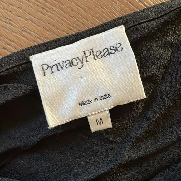 Revolve Privacy Please Ganzel Plunge Neck Sleeveless Black Jumpsuit Size Medium - Picture 9 of 13